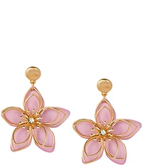 Southern Living Crystal Wire Flower Resort Drop Earrings