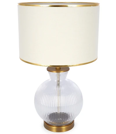 Southern Living Customizable Lamp Collection Large Round Glass Cordless Rechargeable Table Lamp