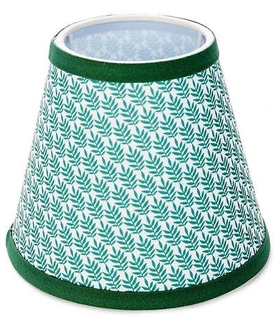 Southern Living Customizable Rechargeable Small Empire Printed Leaf Pattern Lamp Shade