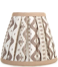 Southern Living Customizable Rechargeable Ikat Pleated Empire Lamp Shade
