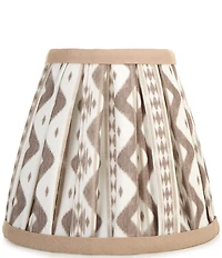 Southern Living Customizable Rechargeable Ikat Pleated Empire Lamp Shade