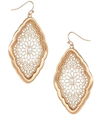 Southern Living Cutout Filigree Drop Earrings