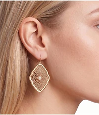 Southern Living Cutout Filigree Drop Earrings