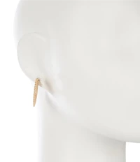 Southern Living Decorative Open Metal Hoop Earrings