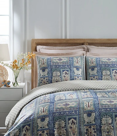 Southern Living Design House Gianna Print Reversible Duvet Cover Mini Set