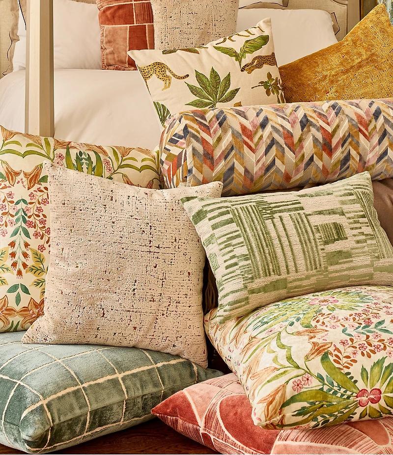 Southern Living Design House Multi-Color Chevron Bolster Decorative Pillow