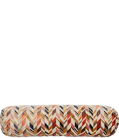 Southern Living Design House Multi-Color Chevron Bolster Decorative Pillow