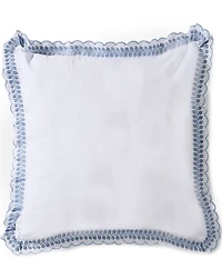 Southern Living Deveronne Scalloped Embroidered Euro Pillow Sham
