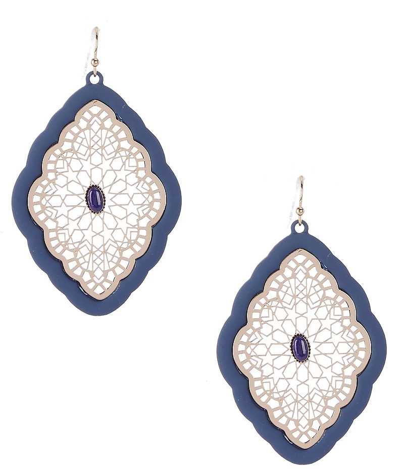 Southern Living Diamond Cut Out Drop Earrings