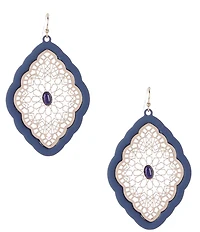 Southern Living Diamond Cut Out Drop Earrings