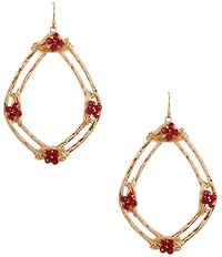 Southern Living Diamond Orbital Drop Earrings with Bead Clusters