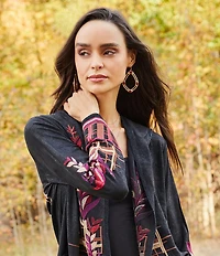 Southern Living Diamond Orbital Drop Earrings with Bead Clusters