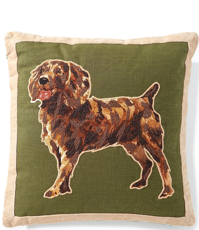 Southern Living Dog Decorative Square Pillow
