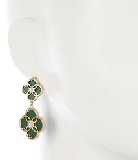 Southern Living Double Clover Drop Earrings