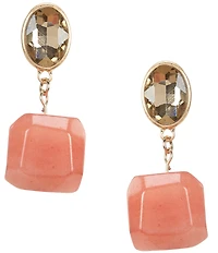 Southern Living Double Drop Earrings with Semi Precious Stone