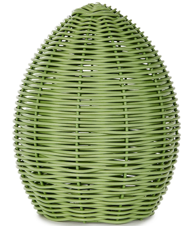Southern Living Easter Collection Wicker Look Medium Green Egg Tabletop Decor