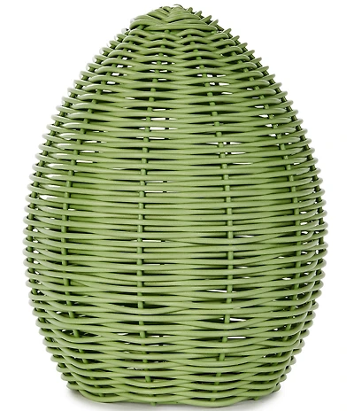 Southern Living Easter Collection Wicker Look Medium Green Egg Tabletop Decor