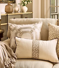 Southern Living Embroidered Animal Print Decorative Pillow