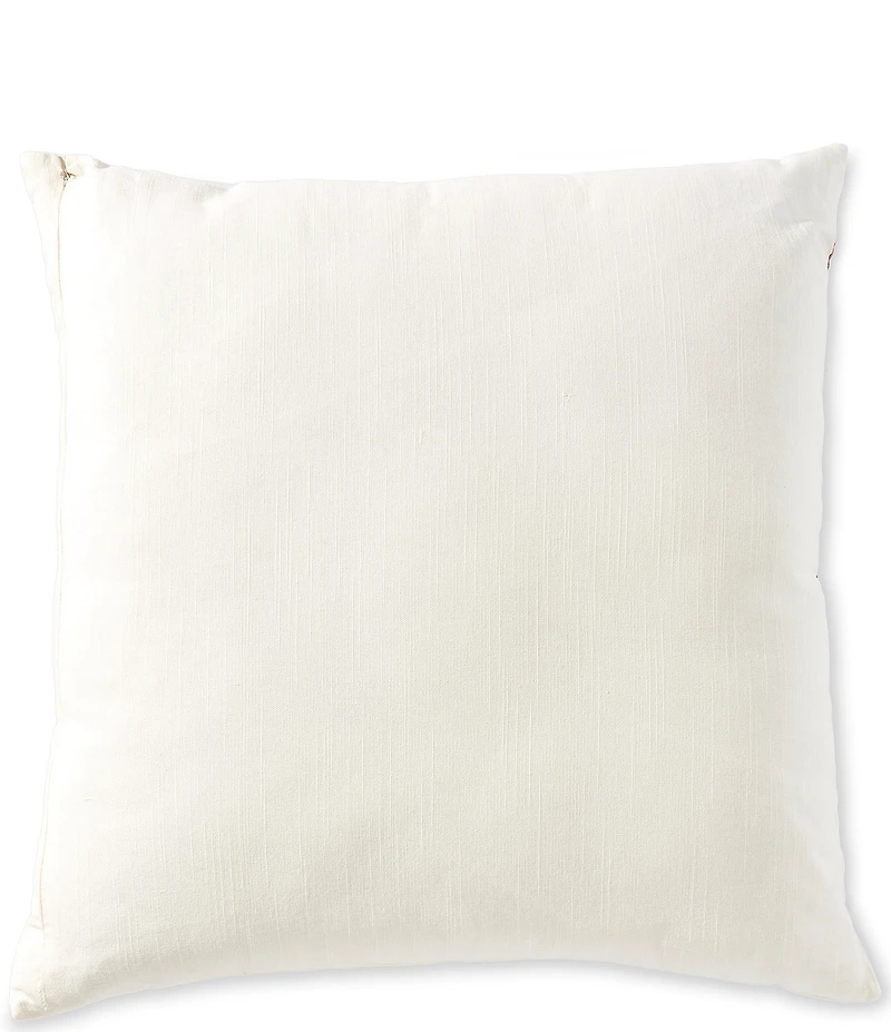 Southern Living Embroidered Lattice Decorative Square Pillow