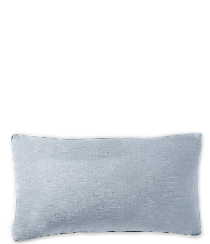 Southern Living Embroidered Stripe Lumbar Pillow