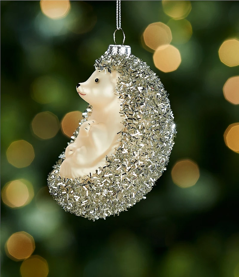 Southern Living Evergreen Collection Hedgehog Glass Ornament