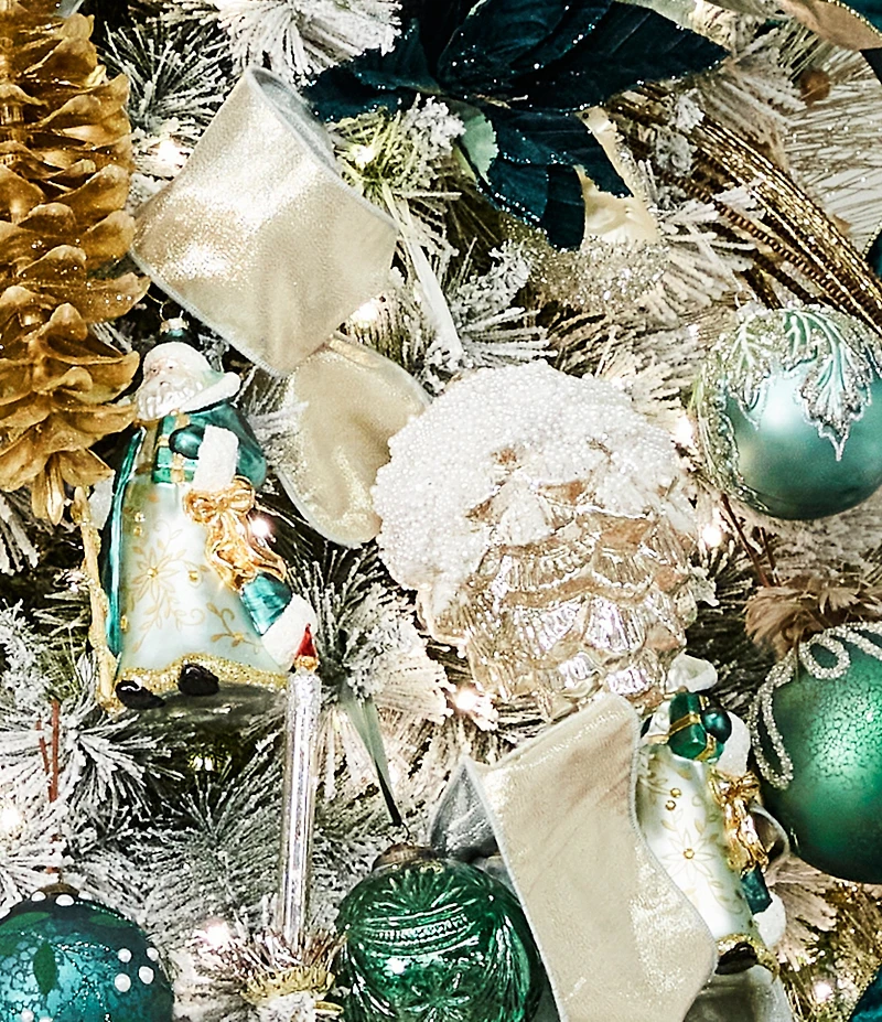 Southern Living Evergreen Collection Large Beaded Glass Pinecone Ornament