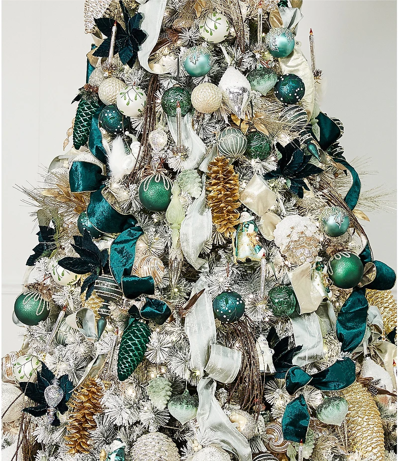 Southern Living Evergreen Collection Large Gold Pinecone Ornament, Set of 2