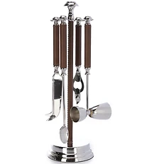 Southern Living Faux Leather Bar Tool Set