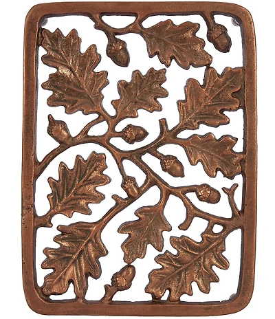 Southern Living Festive Fall Aluminum Oak Leaf Acorn Trivet