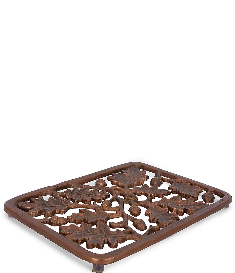 Southern Living Festive Fall Aluminum Oak Leaf Acorn Trivet