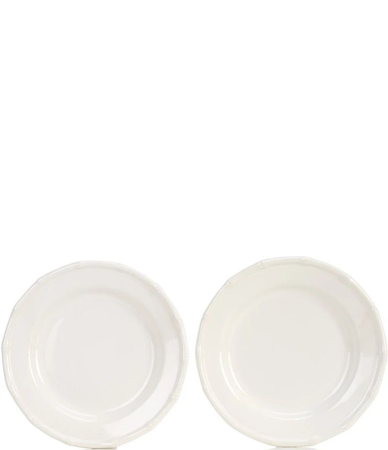 Southern Living Raised Bamboo Rim Salad Plates, Set of 2