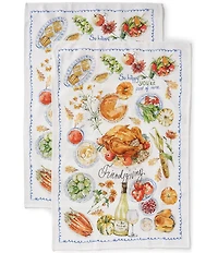 Southern Living Festive Fall Friendsgiving Kitchen Towels, Set of 2