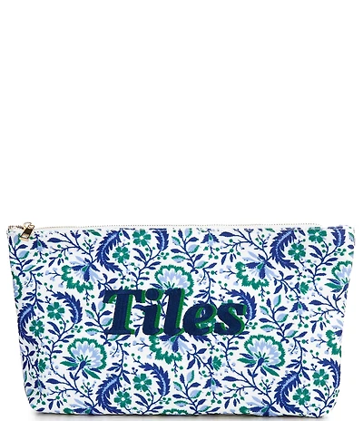 Southern Living Floral & Leaf Embroidered Tile Bag