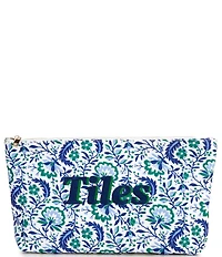 Southern Living Floral & Leaf Embroidered Tile Bag