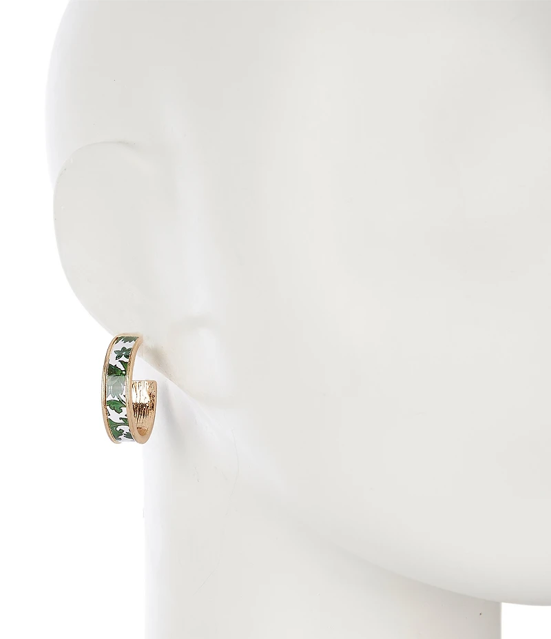 Southern Living Floral Hoop Earrings