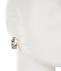 Southern Living Floral Hoop Earrings