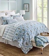 Southern Living Floral Tapestry Fringed Throw