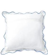 Southern Living Floral Trellis Scallop Edge Square Pillow