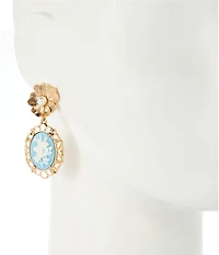 Southern Living Flower Antique Drop Earrings