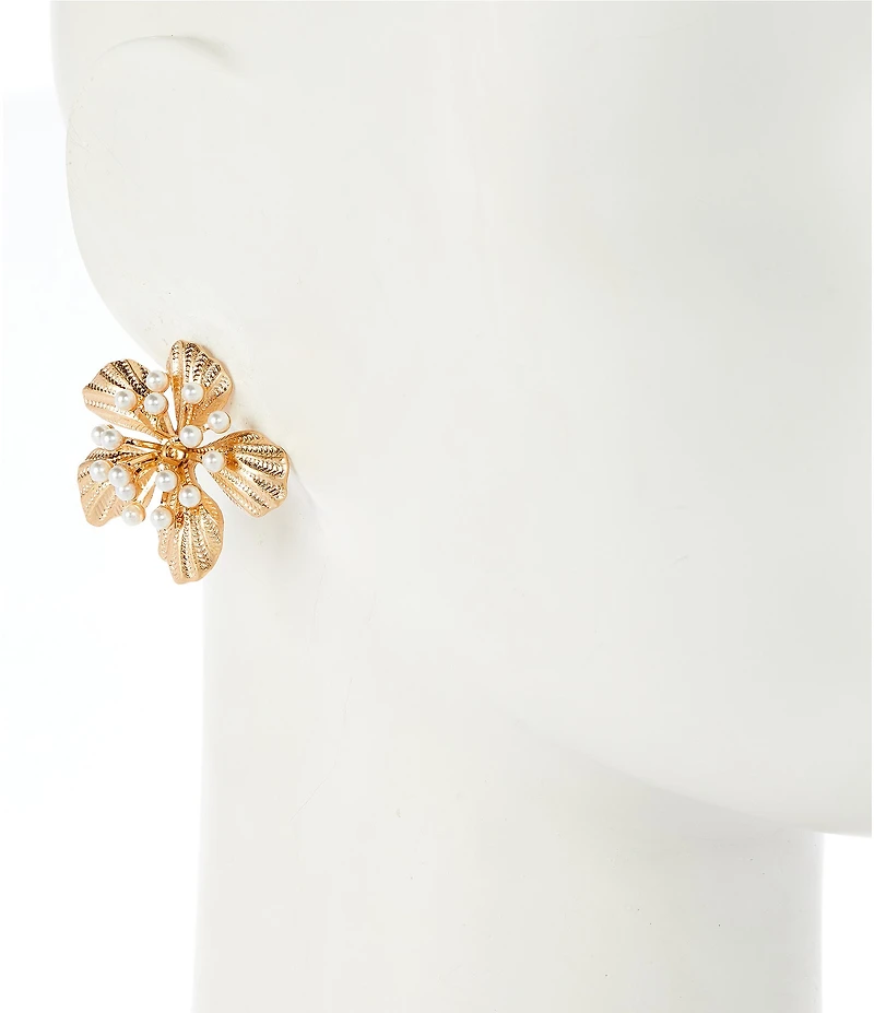 Southern Living Flower Statement Drop Earrings