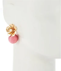 Southern Living Flower Thread Wrapped Ball Drop Earrings