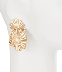 Southern Living Ginkgo Metal Leaf Drop Earrings