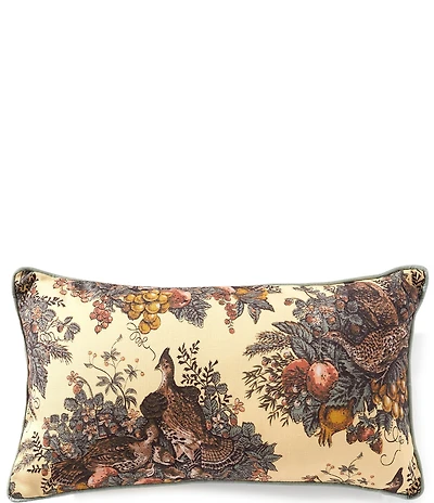 Southern Living Festive Fall Collection Gold Bird Lumbar Pillow