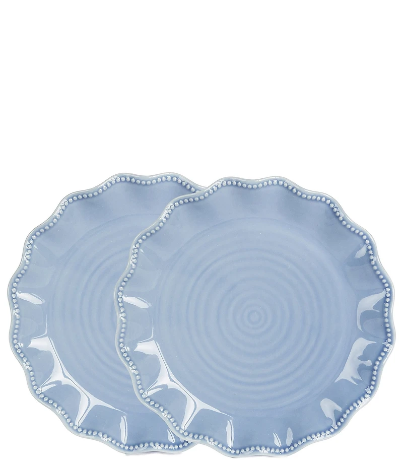 Southern Living Gracie Collection Scalloped Dinner Plates, Set of 2