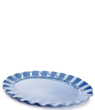 Southern Living Gracie Collection Scalloped Oval Platter