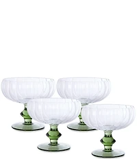 Southern Living Gracie Coupe Glasses, Set of 4