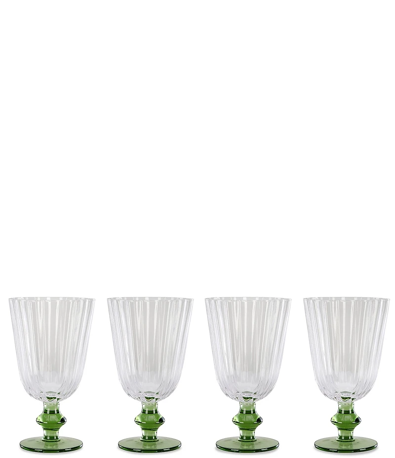 Southern Living Gracie Goblet Drinkware, Set of 4