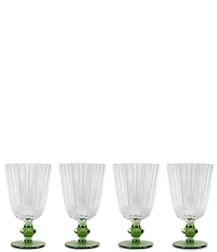 Southern Living Gracie Goblet Drinkware, Set of 4