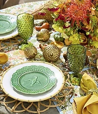Southern Living Green Hobnail Goblets, Set of 4