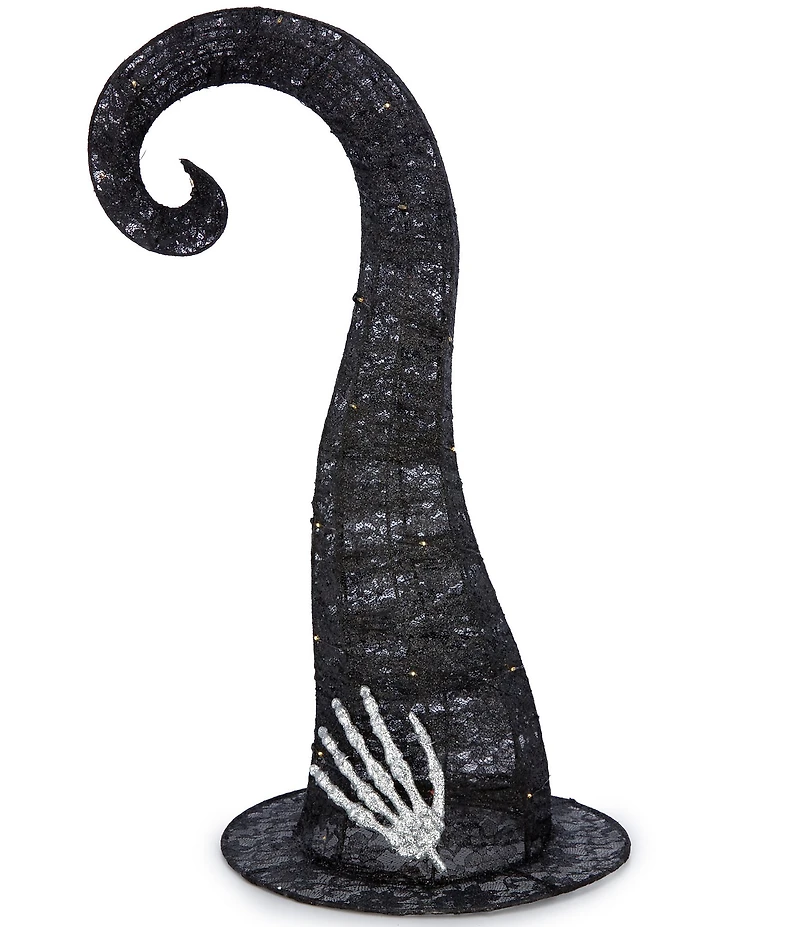Southern Living Halloween Collection 24-inch LED Light-Up Halloween Witch Hat Decoration